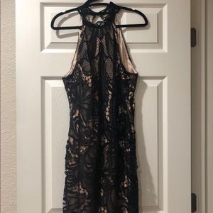 Bebe Black Lace Dress - Size L